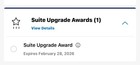     world Of Hyatt Free Suite Upgrade Reward    exp Feb 28  2026  instant Transfer 