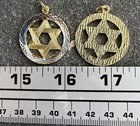 10 Vintage Jewish Star Of David 1 25  Charms Pendants Crafts Jewelry Gold Silver