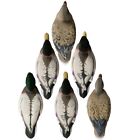 Higdon 6-pack Battleship Mallard Duck Hunting Decoys Feat  Flocked Heads  16034