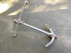 Vintage Huge 66 Lb Galvanized Cast Iron Admiralty Foldable Boat Anchor 