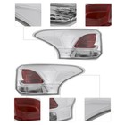 Halogen Tail Light 2013-2015 Mitsubishi Outlander Chrome Housing Pair 8330b107