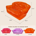 Transparent Inflatable Sofa   Portable Air Couch     Double Person Blow-up Chair F