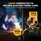 Nema L14-30p To 6-50r Generator Welder Adapter Plug Power Cord  4 Prong 30 Amp T