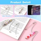 8 Pcs Beadable Bookmarks Diy Metal Blank Bar Bookmark Silver For Beads    