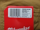 Milwaukee 701k-3432 Heavy Duty Flex Work Pants W 6 Pockets In Khaki   34x32