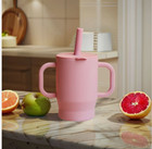 2pc  Baby Feeding Cup Straw Water Bottle Sippy Cup Silicone Baby  random Color 