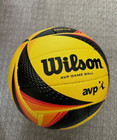 Wilson Avp Optx Official Beach Volleyball Black Yellow Match Game Ball Nwt