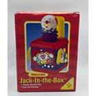 Vtg 90s Shelcore Jack-in-the-box Musical Circus Clown Toy 1992 W  Original Box