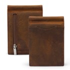 Mens Slim Wallet With Zip Pocket rfid Blocking Money Clip Minimalist Card Holder