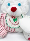Fisher Price Puffalump Baby s First Christmas Mouse Rattle White Red Stripes  02