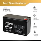 Battery 12v 7ah Wide Terminal Apc Es500 Rbc2 Be500u Back-ups Free Shipping