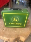 John Deere  22002  turtle Trouble  Kids Old Style Metal Lunch Box 7 5  X 6  X 3 