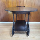 Antique Paalman Furniture Drophandle Drop Leaf Teawagon Cart  425 No Tray