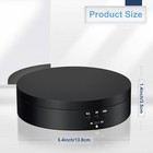 360 Rotating Display Stand Turntable Usb Powered  Black  Mirror   Motorized