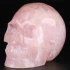 5 0  Rose Quartz Crystal Carved Crystal Skull  Realistic  Crystal Healing