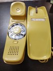 Vintage Western Electric Bell System Yellow Rotary Trimline Desk Phone 6-76 Read