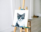 Custom Pet Portrait From Photo  Hand-painted Art On Canvas  Dog  Cat  Animal
