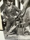 Original Photo Of Seneca Copper Mine Miners With Tools Keweenaw Co  Michigan