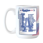 Los Angeles Dodgers 2025 World Series Champions 15 Ounce Roster Coffee Mug
