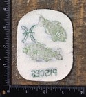 Vintage Pisces Fishes Horoscope Astrology Zodiac Sign Symbol Iron-on Patch Denim