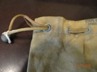 Vtg Cloth Canvas Ft Madison Savings Bank Deposit Bag Iowa Money Pouch Drawstring