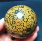 Rare 344g Natural Polished Colorful Agate Stone Sphere Ball Healing A413