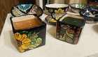 Set Of 13 Mexican Talavera Pottery Various Hand Painted Bowls  Pottery  Candles