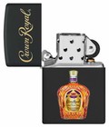 Zippo Windproof Crown Royal Whiskey Lighter  Black Matte  49820 New In Box