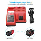 Rapid Charger For Milwaukee M18   M12 48-59-1812 M12-18c Li-ion Battery Charger
