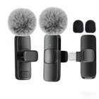 Lavalier Microphone Wireless Audio Video Recording Mini Mic For Android iphone