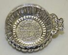 Vintage Spanish  915 Silver Wine Taster Sommelier Cup W  1618 King Of Spain Coin