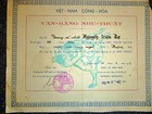 1957 Arvn Martial Arts Certificate - Judo - Signed Prof  Hasegawa - Vietnam War