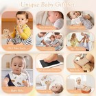 Newborn Baby Gift Basket Set 11pc Shower Gifts Blanket Rattle Toys Cotton