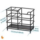 304 Stainless Steel Bathroom Toothbrush Holder Toothpaste Holder Stand Bathro   