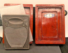 Vintage Chinese Duan Inkstone In Custom Rosewood Case Inkstone - 4  L X 2 1 2  W