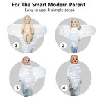 3pack Organic Baby Swaddle Sleep Sacks  0-3 Months Baby Girls  Boys