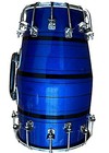 Indian Musical Professional Wooden Dholak Blue Color Instrument Drum Nuts Us