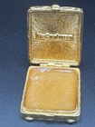 Vintage Yves Saint Laurent Y Solid Perfume Compact Gold Tone Wood Grain Usa