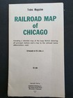 Trains Magazine Railroad Map Of Chicago 1949 With Detailed Map Of Loop District