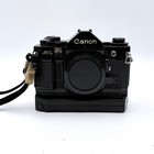 Canon A-1 Bundle Vintage Film Camera Kit With 3 Lenses And Power Winder