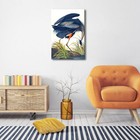 Canvas Print Wall Art Great Blue Heron By John James Audubon Birds Of America