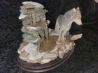 Rare Country Artists High Ground Wolf Figurine Hand Crafted In England - Ca685 
