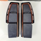 Oem Harley 18-26 Softail Adversary Collection Floorboards Black orange 50502256