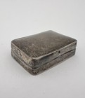 Vintage Taxco Mexico Sterling Silver 925 Small Plain Pill Trinket Box 1 3 8 
