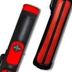 2x2 Hard Cue Case Oval Pool Cue Billiard Stick Carrying Case One Size  A06-red 