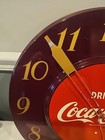 Vintage 1950s Telectron 18 Inch Coca Cola Clock  nice 
