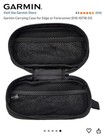 Garmin Black Carrying Case With Blue Zipper Accent