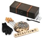 Letter number character Branding Iron For Hats  Wood Branding Irons 1  Black
