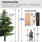 Roomark Manual Pole Saw Extendable Tree Pruner Fiberglass Pole Scissors 7 3-27ft