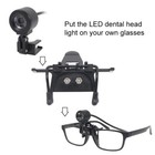 Mount Clip Pin Led Dental Head Light Connect Own Glasses Replaceable Accessories